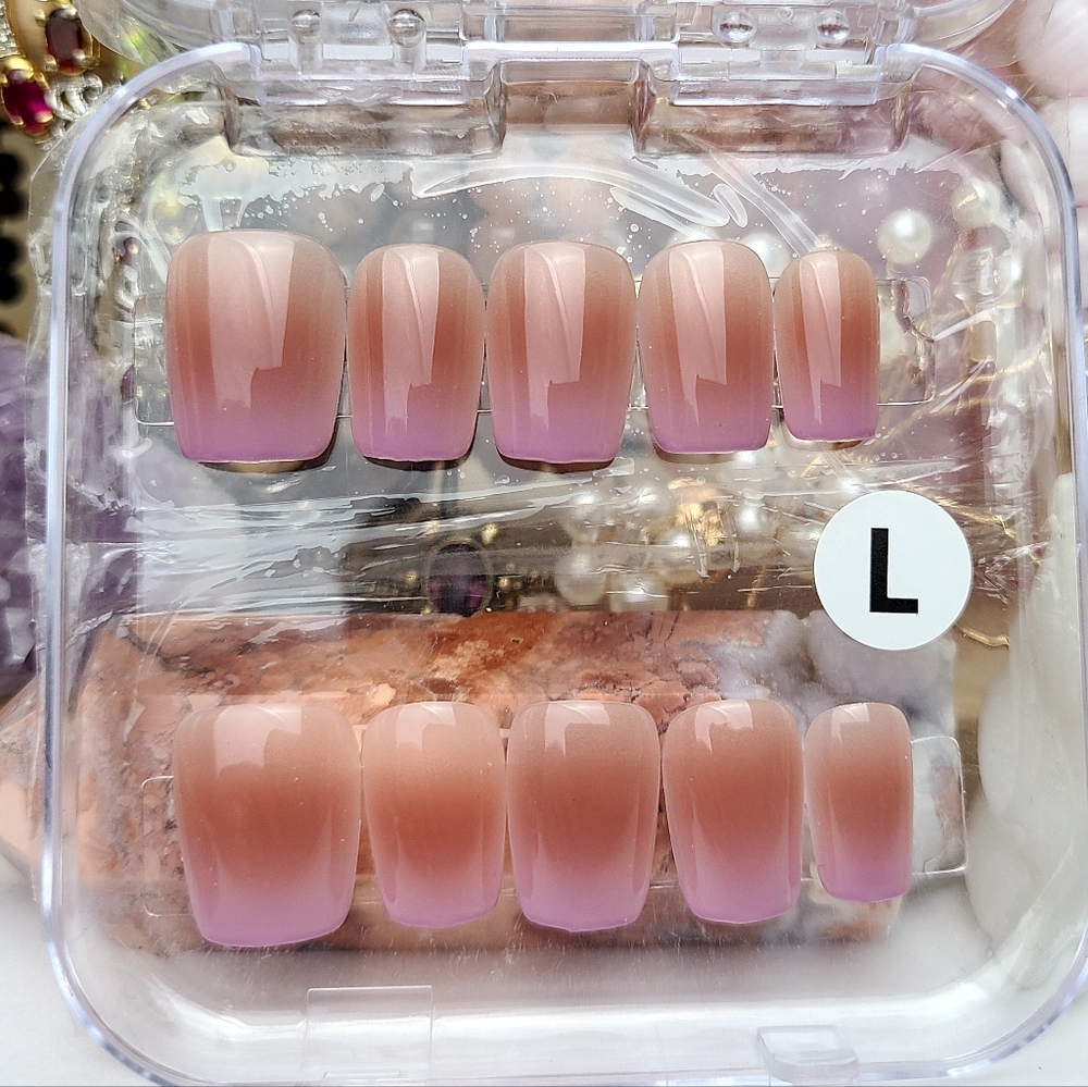 Simple & Classic Nude Ombre Press-On Nail Set
